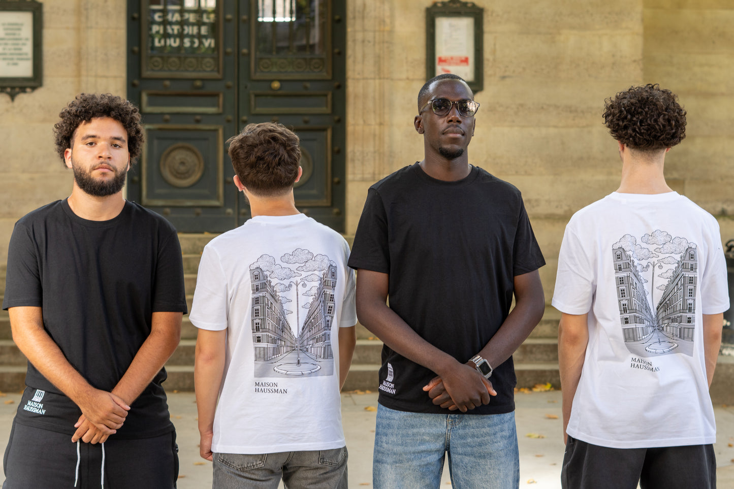 T-Shirt Nuit Sur Paris Noir